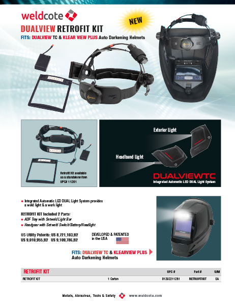 Weldcote DUALVIEW RETROFIT KIT